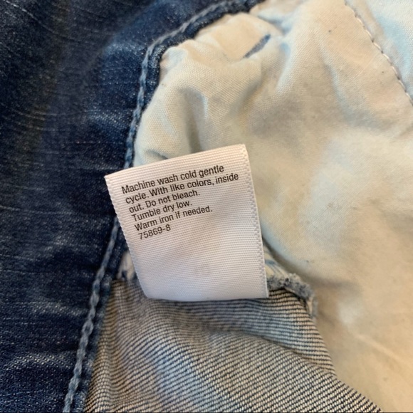 ✅ A.N.A. Blue Denim Paperbag Belt Shorts - Picture 6 of 10